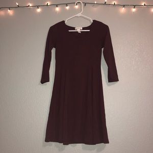 Forever 21 maroon dress